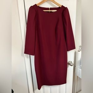 Burgundy dress